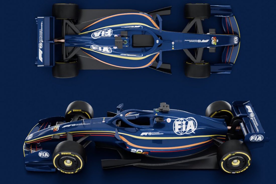 Concept van de Formule 1-auto in 2026